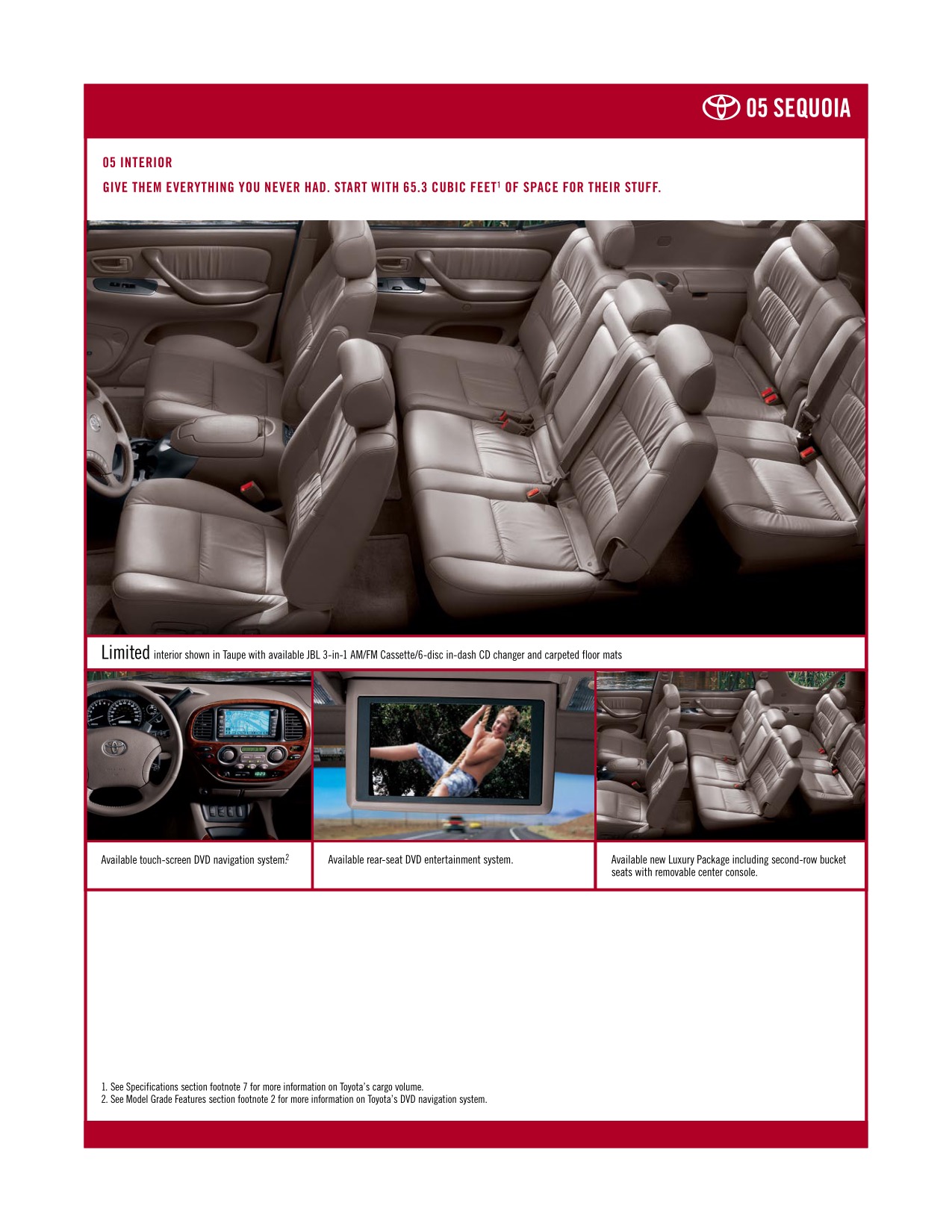 2005 Toyota Sequoia Brochure Page 6